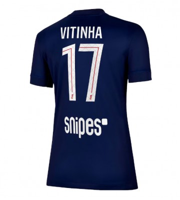 Paris Saint-Germain Vitinha #17 Replika Hjemmebanetrøje Dame 2025-26 Kortærmet